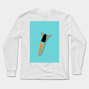 Summer Girl Swimming Long Sleeve T-Shirt